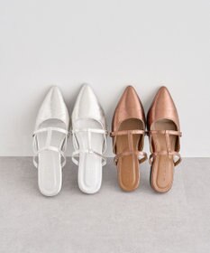 Green Parks ＲＵＰＩＳ．ポインテッドＴストラップミュール