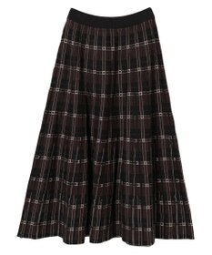 AMERICAN HOLIC ニットプリーツライクチェックスカート