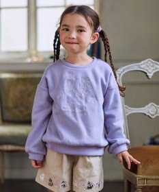 ANY KIDS アニマル刺繍 裏シャギー トレーナー