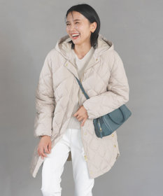 UNFILO 【自宅で洗濯OK / 軽量で暖かい】TAIONコラボ 2WAY キルティングダウン