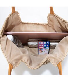 UNBILLION カシュカシュ cachecache / ベルトフラップクロッシェトート カゴバッグ