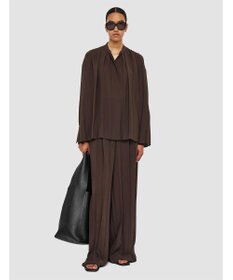 JOSEPH エアリープリッセ　ロングスリーブブラウス