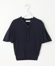 ANY SIS 【UVケア】ボウタイフレアスリーブ ニット