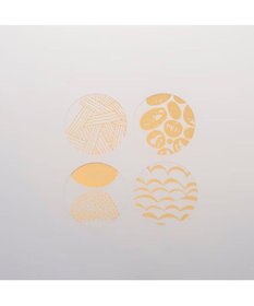 PRESENTERS ROOM toumei / 箔coaster 木箱入り4枚セット ろ