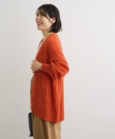 Green Parks シアーニットＶネックカーディガン