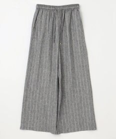 ANY 【ウエストゴム】リネンレーヨンワイドパンツ