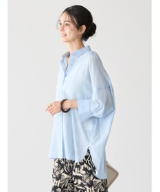 AMERICAN HOLIC 接触冷感５分袖変形ドルマンシアーシャツ