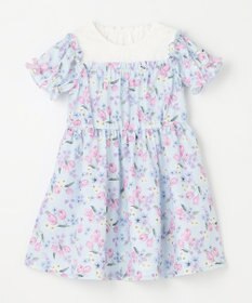 ANY KIDS オン・オフショルダー チューリップ ワンピース