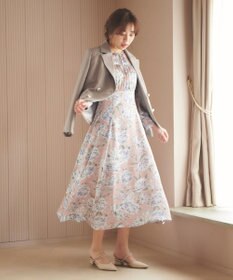 Feroux 【洗える】フラワープリント ワンピース