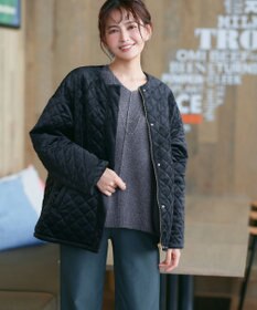 Tiaclasse 【安田美沙子さん着用・洗える】メランジVネックニットプルオーバー