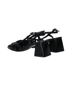 INTER-CHAUSSURES 【INTER-CHAUSSURES】スクエアトウチャンキーヒールバックバンド