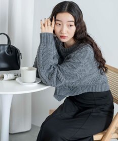 WEGO ケーブルショートニット