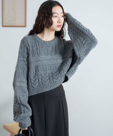 WEGO ケーブルショートニット