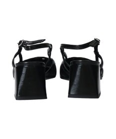 INTER-CHAUSSURES 【INTER-CHAUSSURES】スクエアトウチャンキーヒールバックバンド