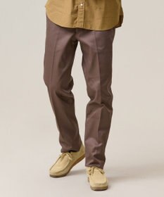 J.PRESS MEN 洗練されたシルエットと機能美【ストレッチ】トリコチン ステムテーパードパンツ