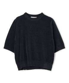 UNFILO L ベロアモール ハーフスリーブニット