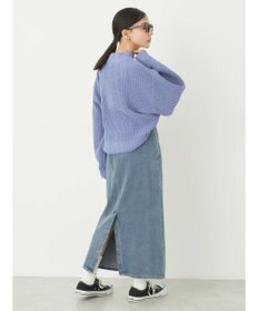 earth music&ecology マットベロアモールプルオーバー