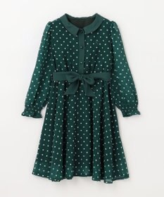 組曲 KIDS 【150-160cm】パリジェンヌドット ワンピース