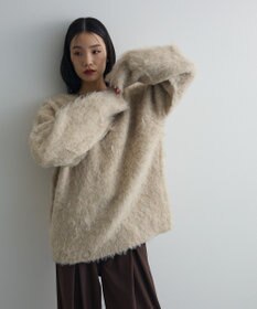 Green Parks 前後２ｗａｙキーネックシャギーニット