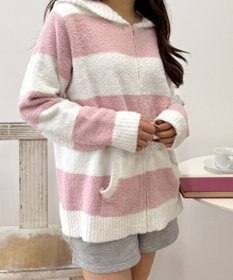 WEGO ボーダーZIPパーカー