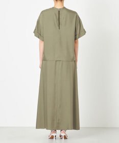 NAVE 【ReNAVE・セットアップ可/洗える/UVケア/接触冷感】フィブリルシャンブレー Tブラウス