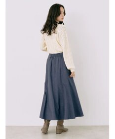 earth music&ecology 刺繍入りケーブルニットプルオーバー