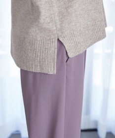 Tiaclasse 【安田美沙子さん着用・洗える】メランジVネックニットプルオーバー