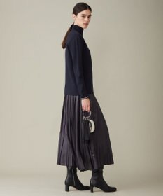 ICB L 【洗える】ウールブレンドスムース ハイネックプルオーバー