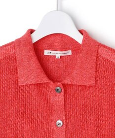 23区 【先行予約】ピュアリネン ハーフスリーブ ポロニット