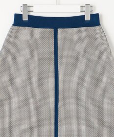 自由区 S 【リバーシブル・セットアップ対応・洗える】レーヨンストレッチリバーシブルニット スカート