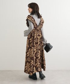 Green Parks ■ＥＳＣＡＲ　ボタニカルｐｔフリルエプロンワンピース