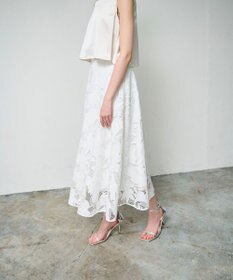 GRACE CONTINENTAL ケミカルリーフスカート