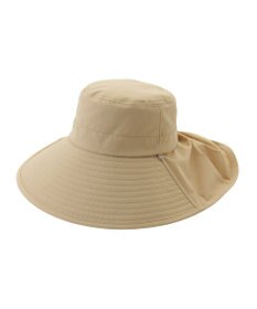 MOONBAT 【遮光100％/遮熱/UVカット】PAUL&JOE ACCESSOIRES(ポール&ジョー）後ろ垂れ 広つばハット 帽子 サイズ調整可能 手洗い可能