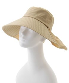 MOONBAT 【遮光100％/遮熱/UVカット】PAUL&JOE ACCESSOIRES(ポール&ジョー）後ろ垂れ 広つばハット 帽子 サイズ調整可能 手洗い可能