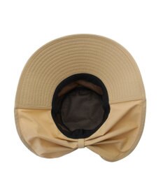 MOONBAT 【遮光100％/遮熱/UVカット】PAUL&JOE ACCESSOIRES(ポール&ジョー）後ろ垂れ 広つばハット 帽子 サイズ調整可能 手洗い可能