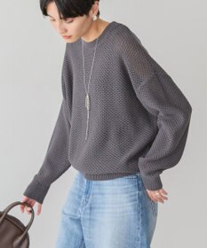 AMERICAN HOLIC 透かし編みニットプルオーバー
