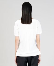 23区 L 【エステータ】トリアセストレッチクロス タック ブラウス