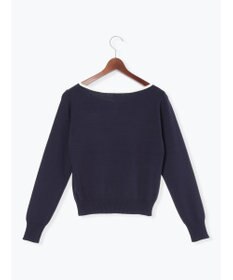 Te chichi スクエアチャームキーネックプルオーバー