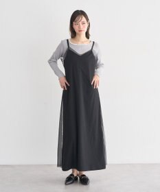 earth music&ecology SET2点チュール＆キャミワンピース