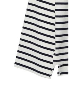 earth music&ecology レースボーダーカットソープルオーバー