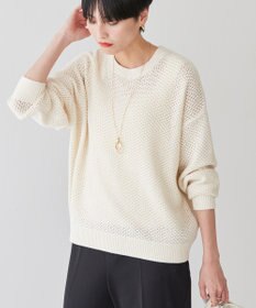 AMERICAN HOLIC 透かし編みニットプルオーバー