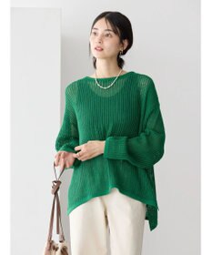 AMERICAN HOLIC 透かし編みメッシュニットプルオーバー