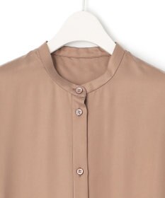 ICB 【洗える】 ルゼブフィブリルサテン シャツワンピース