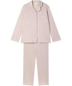 une nana cool 【綿100%】60/1 シルケットスムース 長袖開襟 MADE WITH LIBERTY FABRIC