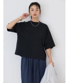 AMERICAN HOLIC モックネック５分袖カットプルオーバー