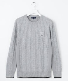 23区GOLF 【MEN】【ウォッシャブル】ストレッチ カラーニット