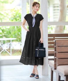 Tiaclasse 【小倉優子さん着用】ラタン風配色ストラップサンダル