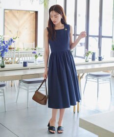 Tiaclasse 【小倉優子さん着用】ラタン風配色ストラップサンダル