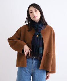 MOONBAT WEB限定【洗える】ミエル (miel) カシミヤ100％ チェックマフラー