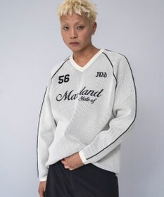 WEGO 【ユニセックス着用ITEM】ゲームロゴメッシュジャガードプルオーバー